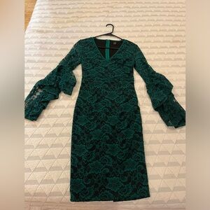 Size XS, Vishow Fashion brand green elegant cocktail dress, worn once